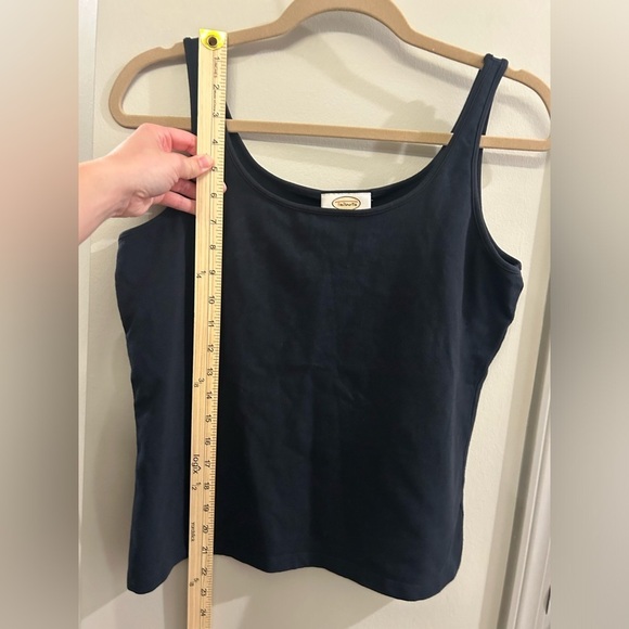 Talbots Tank Top Women’s Large Black Cotton - Picture 6 of 6